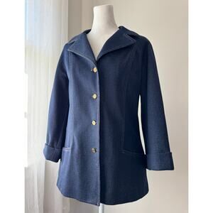 Vintage ‘70s Graff Californiawear Dark Blue Denim Lightweight Jacket